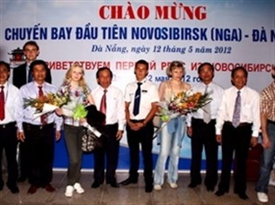 Da Nang welcomes first direct flight from Russia's Novosibirsk - ảnh 1